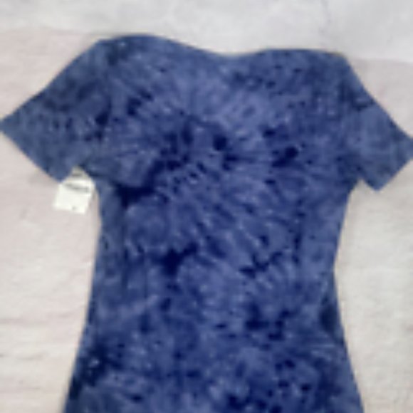 Jenni Tie Dye Square Neck Ribbed Body Suit Size Small - Picture 3 of 7